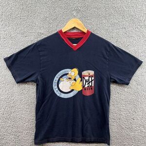 Vintage St Michael 90s Simpsons Homer Duff Beer Graphic T-shirt Size Small